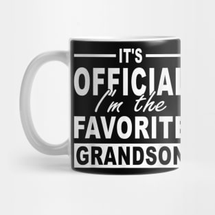 It's Official I'm The Favorite Grandson Mug